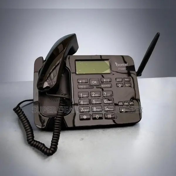 Alarm Function Bontel T1000 Dual Sim GSM Fixed Landline Desktop Phone