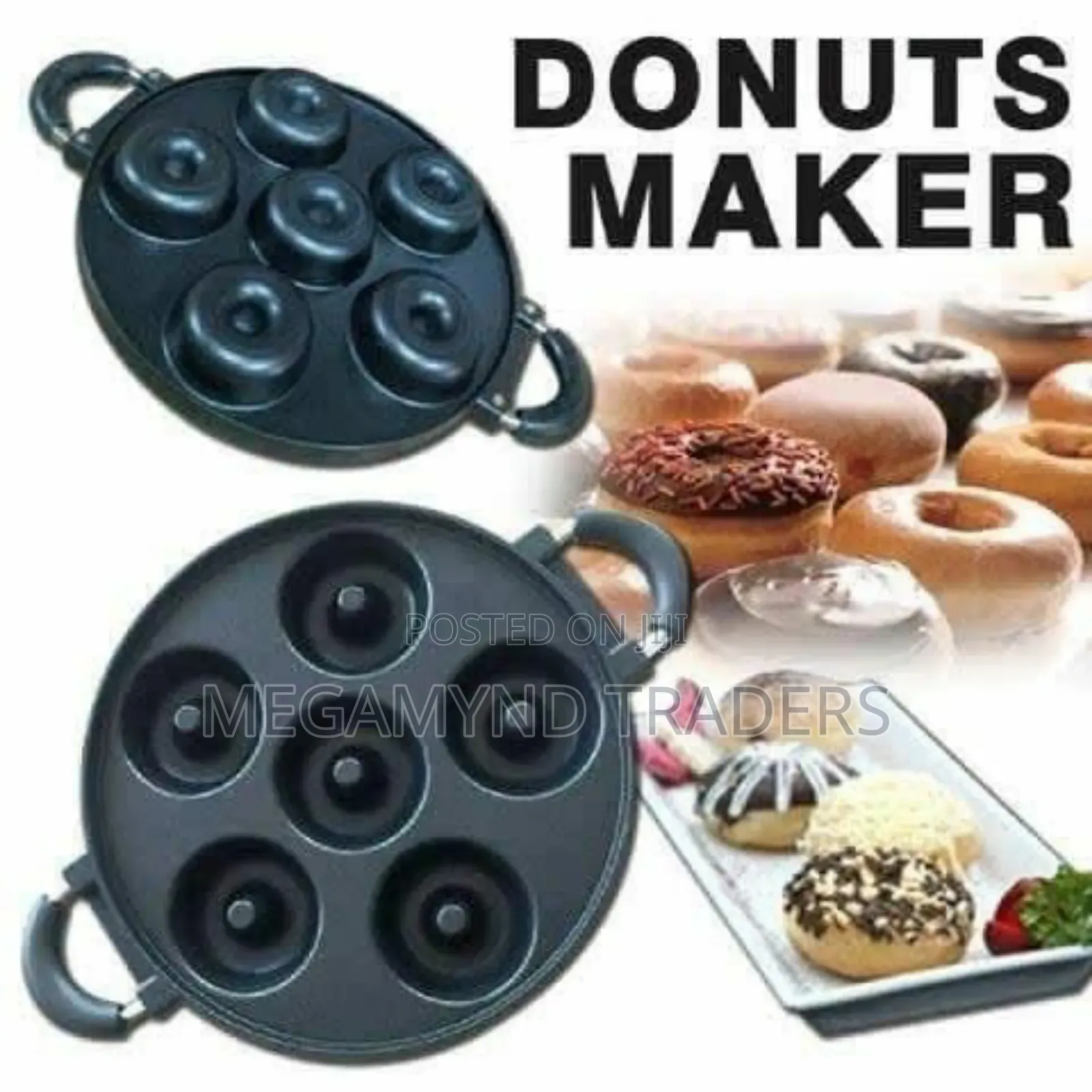 Induction Donuts Maker / Die - Cast Non-Stick Induction Donut Pan