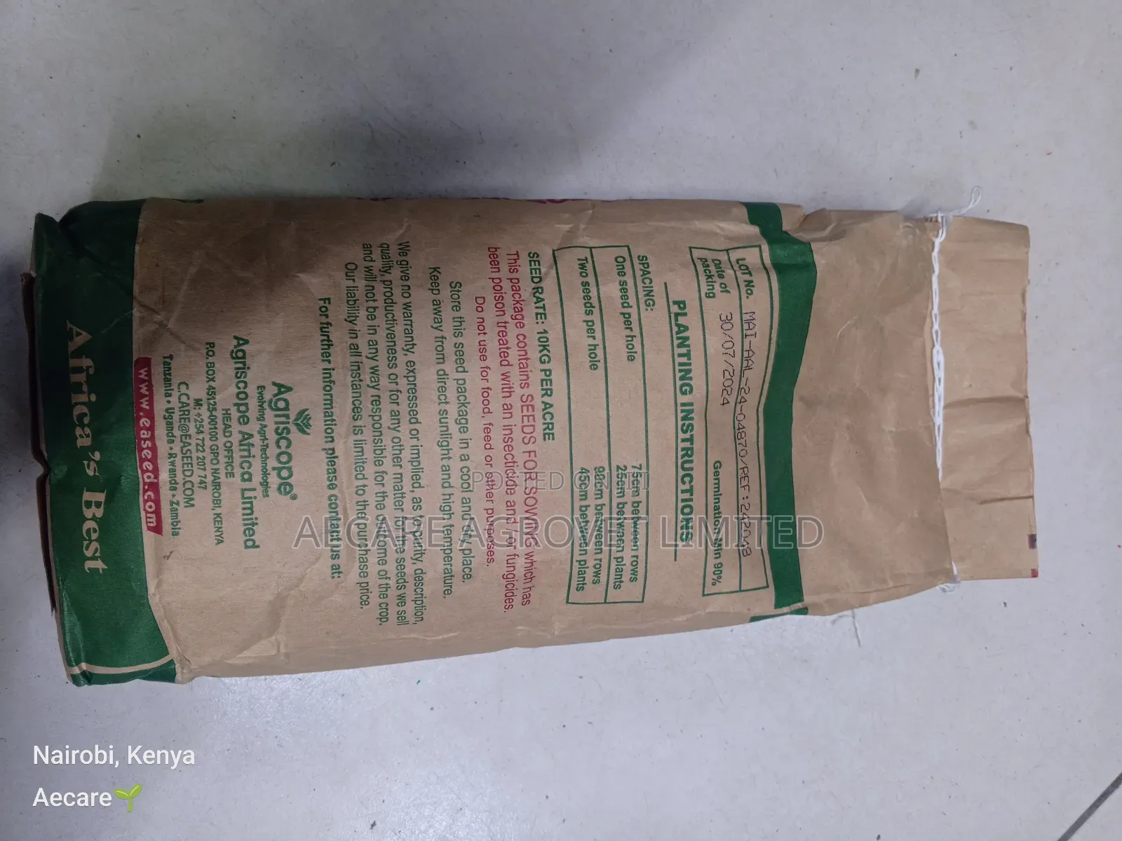 Maize Seeds Tosheka Mh-401 2kg, 1kg