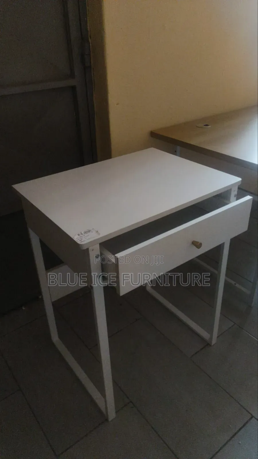 White Study Desk With Drawers