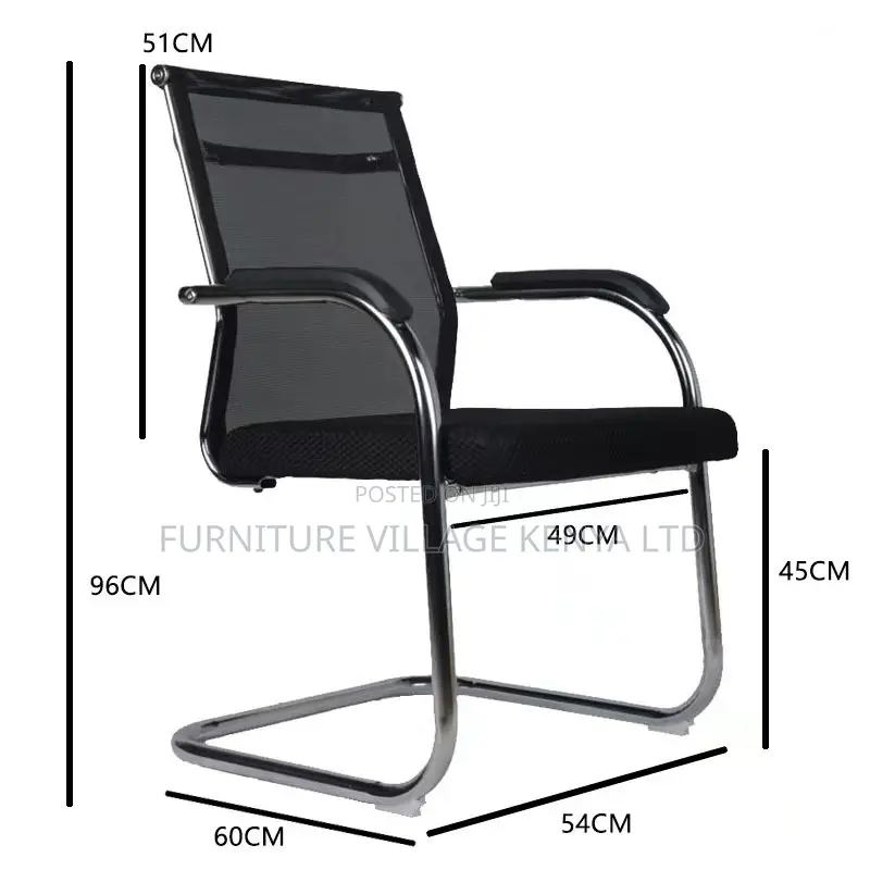 Office Chair; Mesh-back Visitor Office Chair