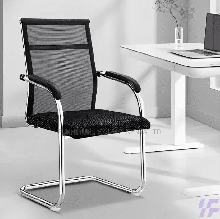 Office Chair; Mesh-back Visitor Office Chair