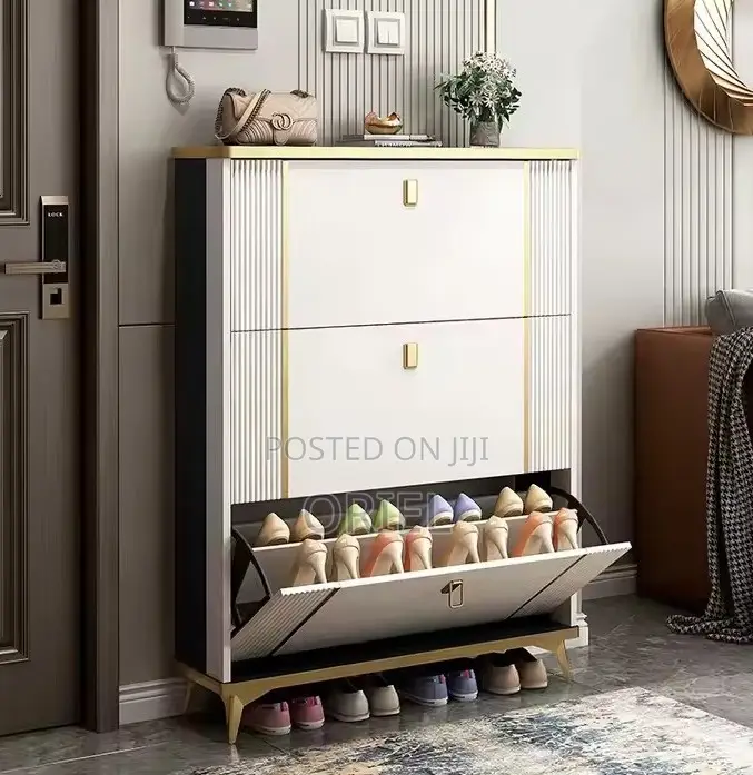 Shoes Cabinet; Tall Vertical Shoe Organizer Cabinet