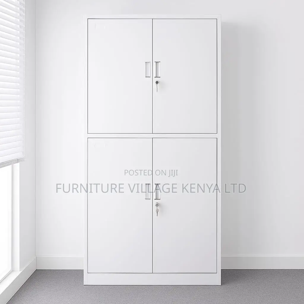 Office Cabinet; 4 Doors Lockable Office File Storage Cabinet