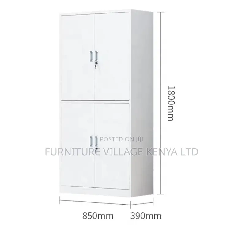 Office Cabinet; 4 Doors Lockable Office File Storage Cabinet