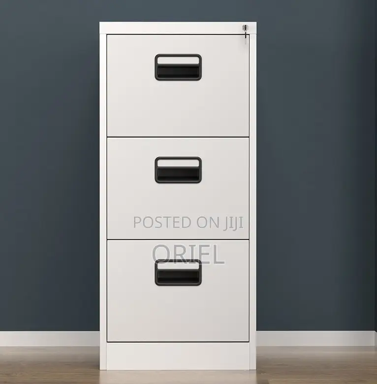 Cabinets; Secure 3-Drawer Steel Document Cabinet