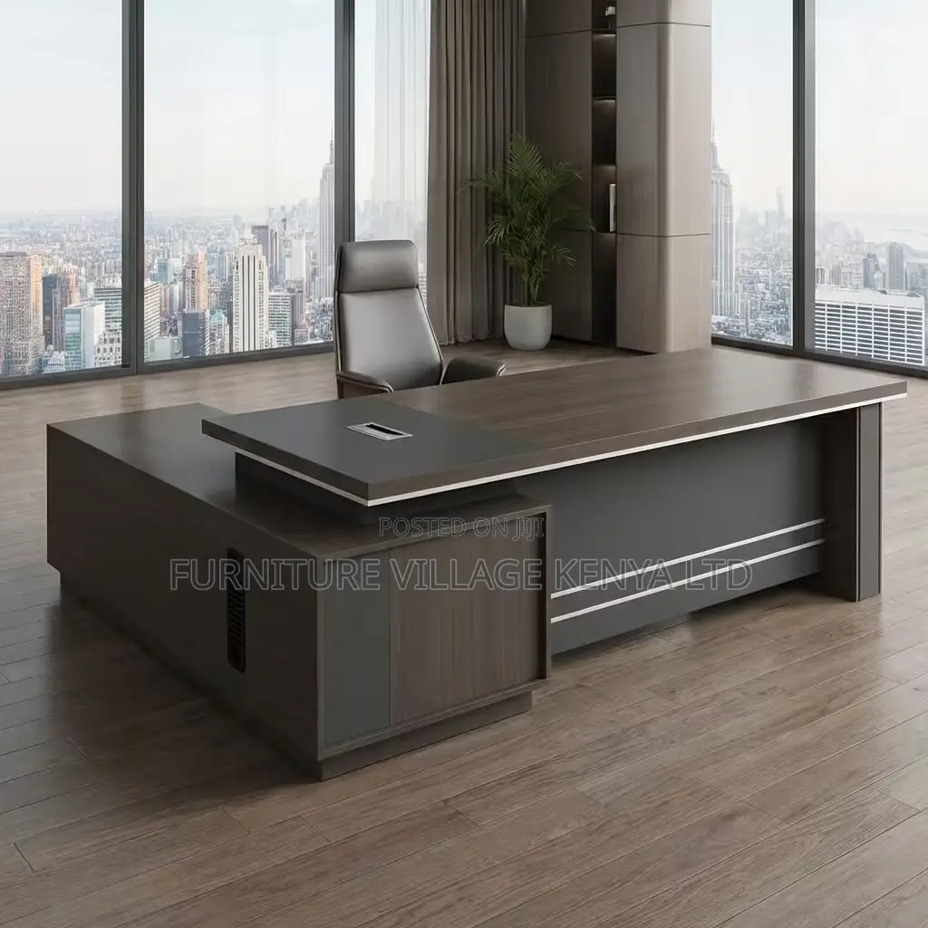 Office Desk; Modern L Shaped Executive Office Desk
