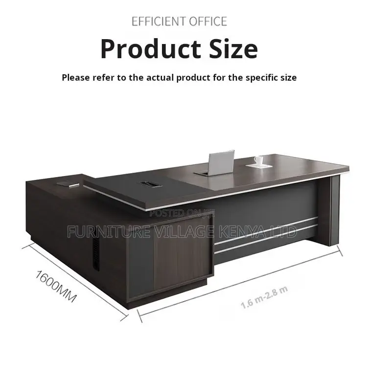 Office Desk; Modern L Shaped Executive Office Desk