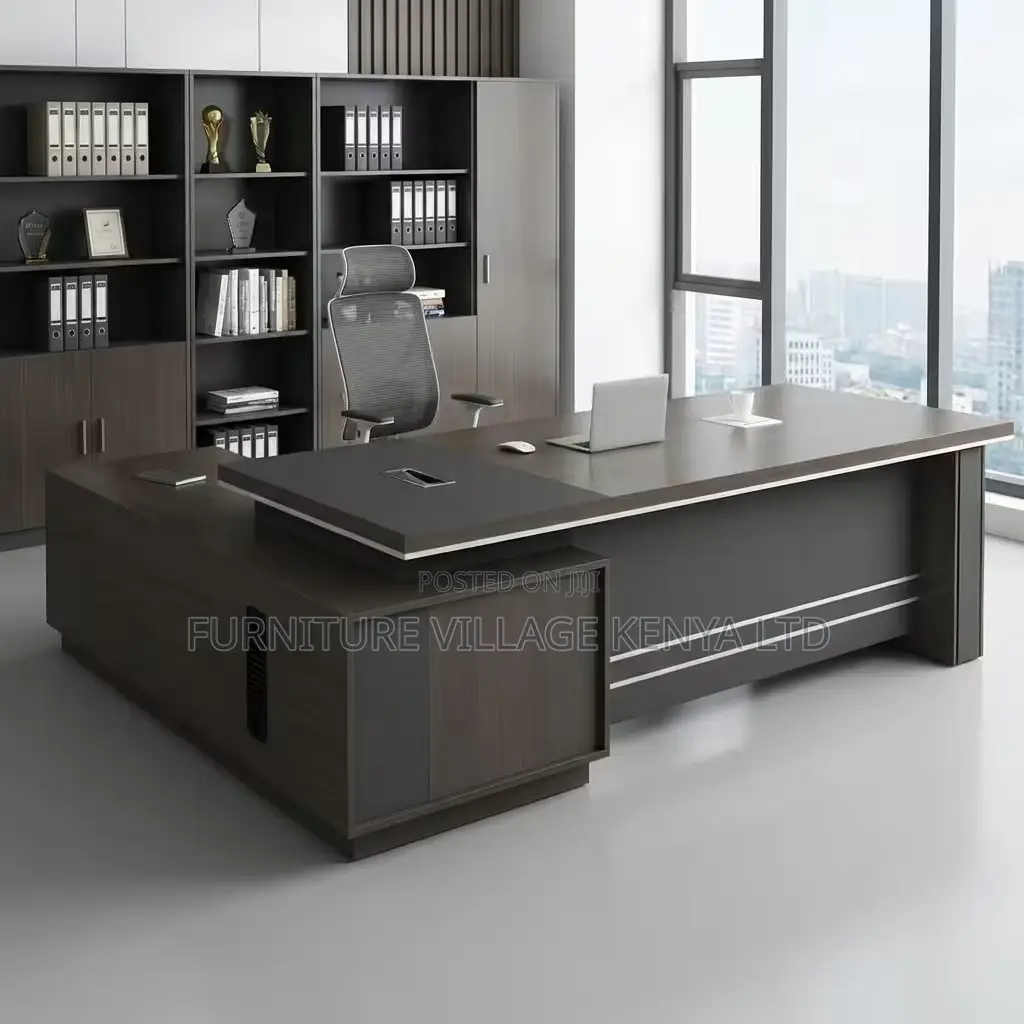Office Desk; Modern L Shaped Executive Office Desk