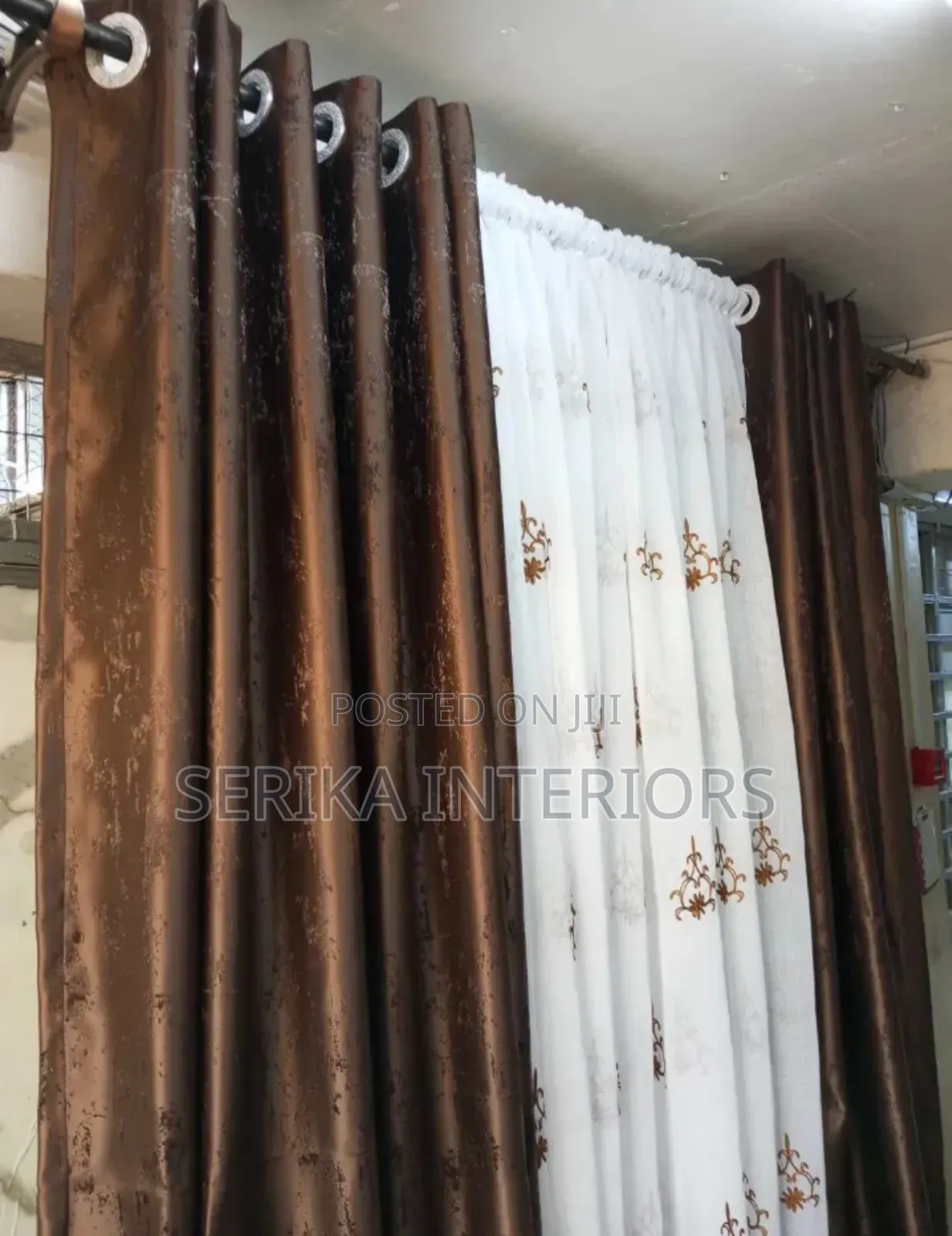 Brown Chocolate Curtains Curtains and Sheers Environmental Friendly