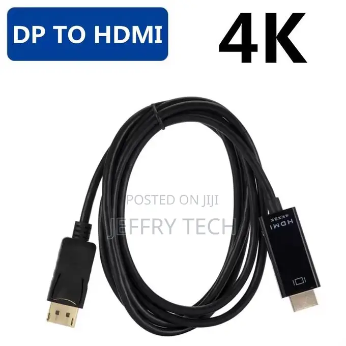 1.8m Dp to Hdmi Compatible Cable, Displayport to Hd Adapter, Displa