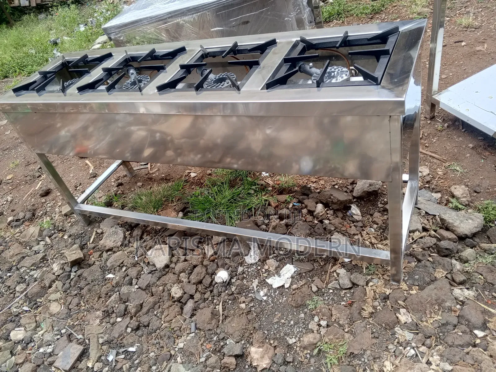Four Burner Stainless Steel Cooker