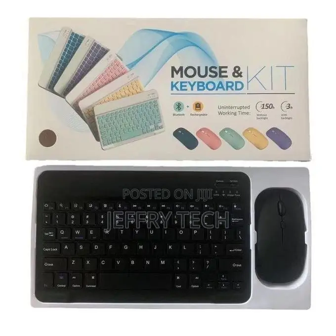 Wireless Rechargeable Wire-Less Keyboard Mouse Combo for Pc Smart