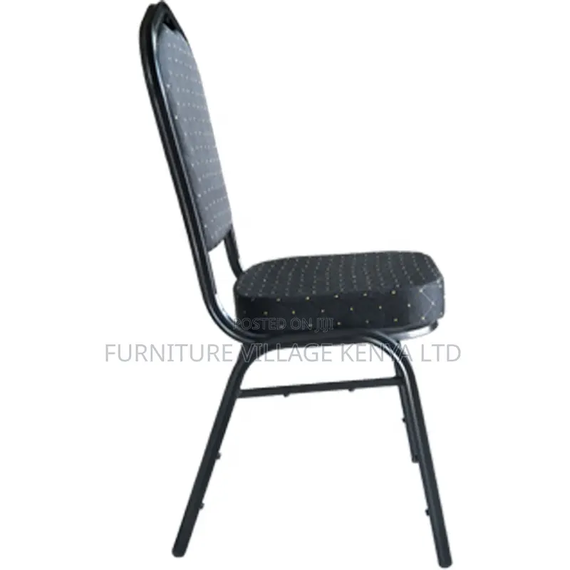 Luxury Modern Stackable Steel Round Back Dining Banquet Chair
