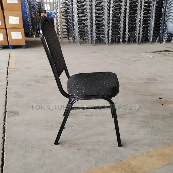 Luxury Modern Stackable Steel Round Back Dining Banquet Chair