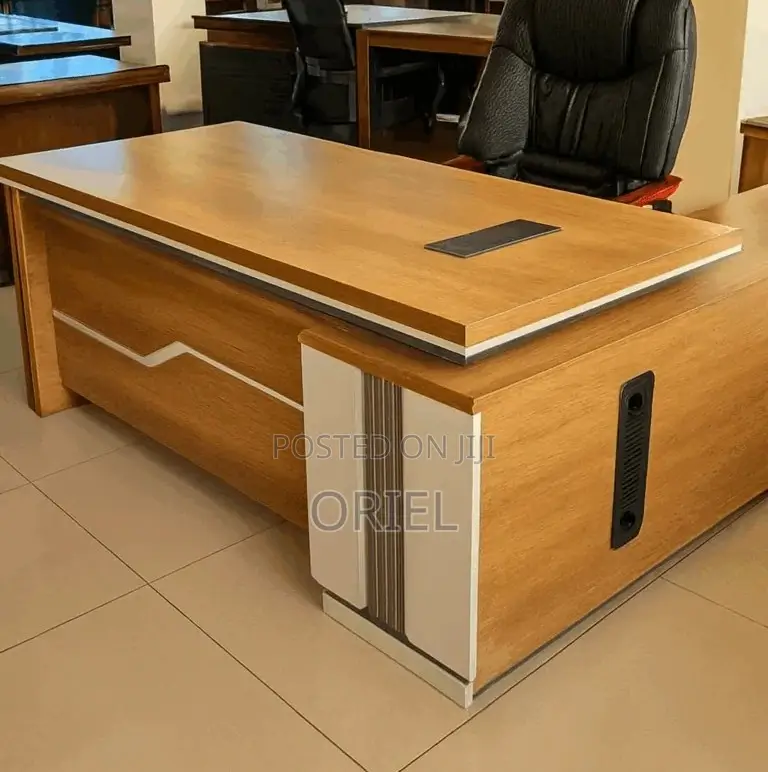 Office Desk : 1.6m L-Shaped Office Executive Desk