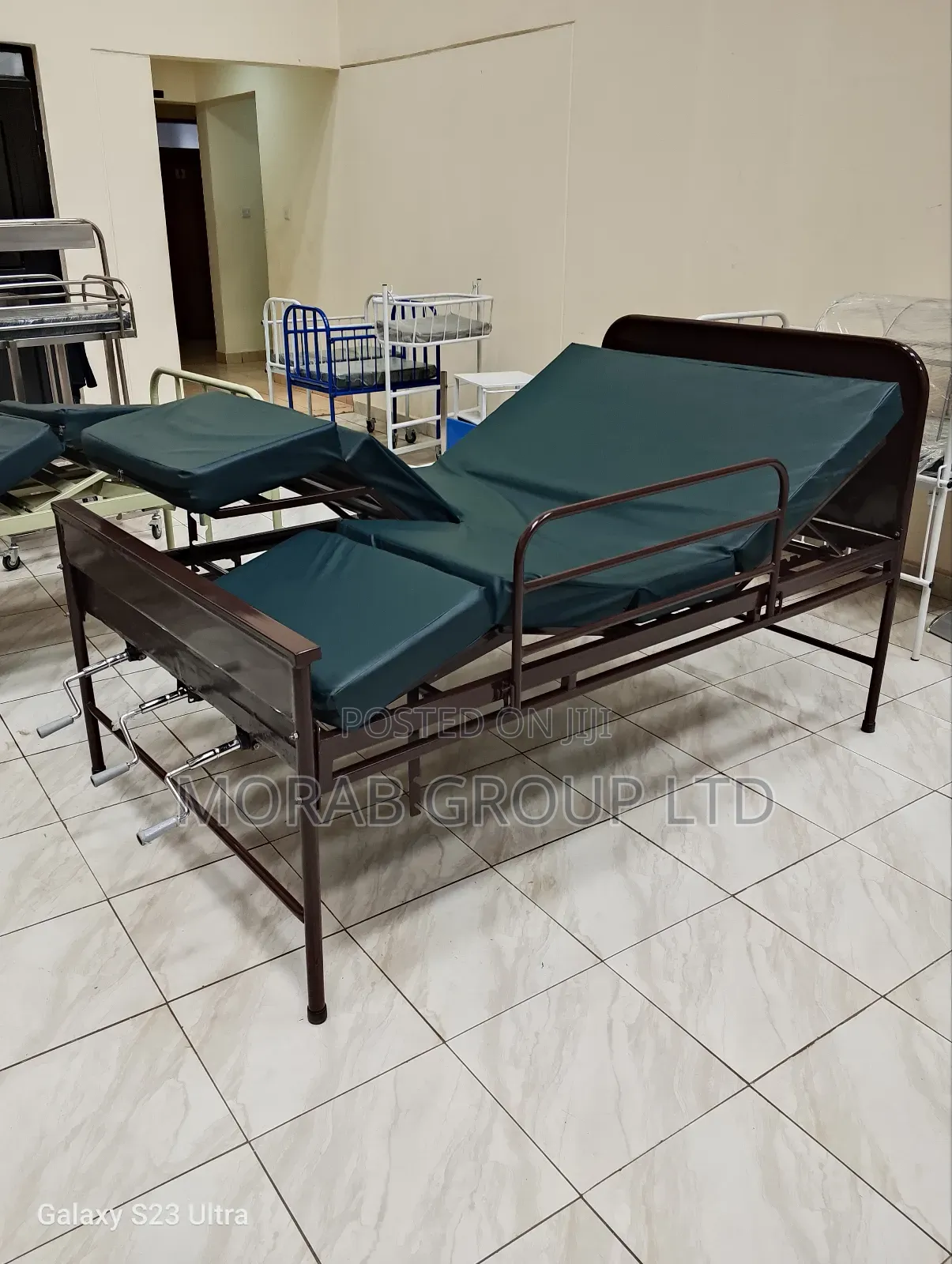 Hospital Bed Three Crank With Mattress