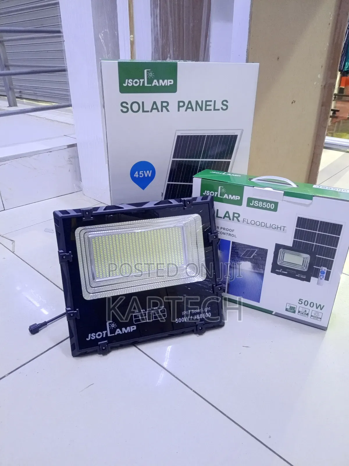 Jsotlamp Js8500 500w Solar Floodlight With 45w Panel