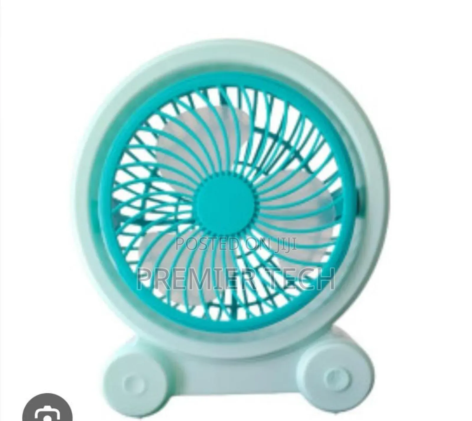 *Portable Rechargeable Table Fan With 3 Speed Setting*