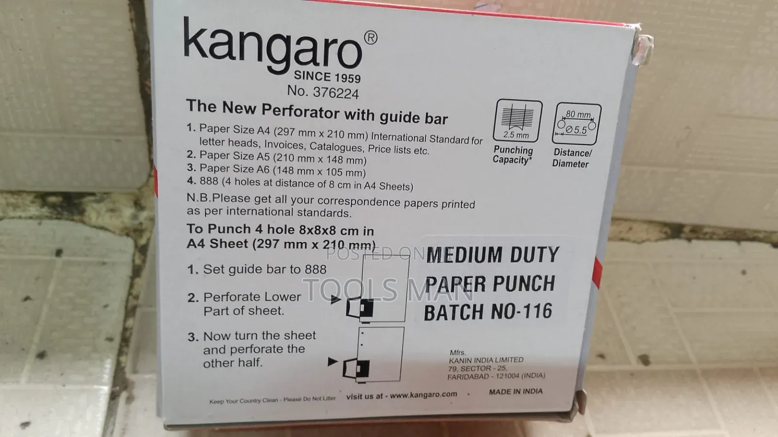 Kangaro Dp-540 Paper Punch.