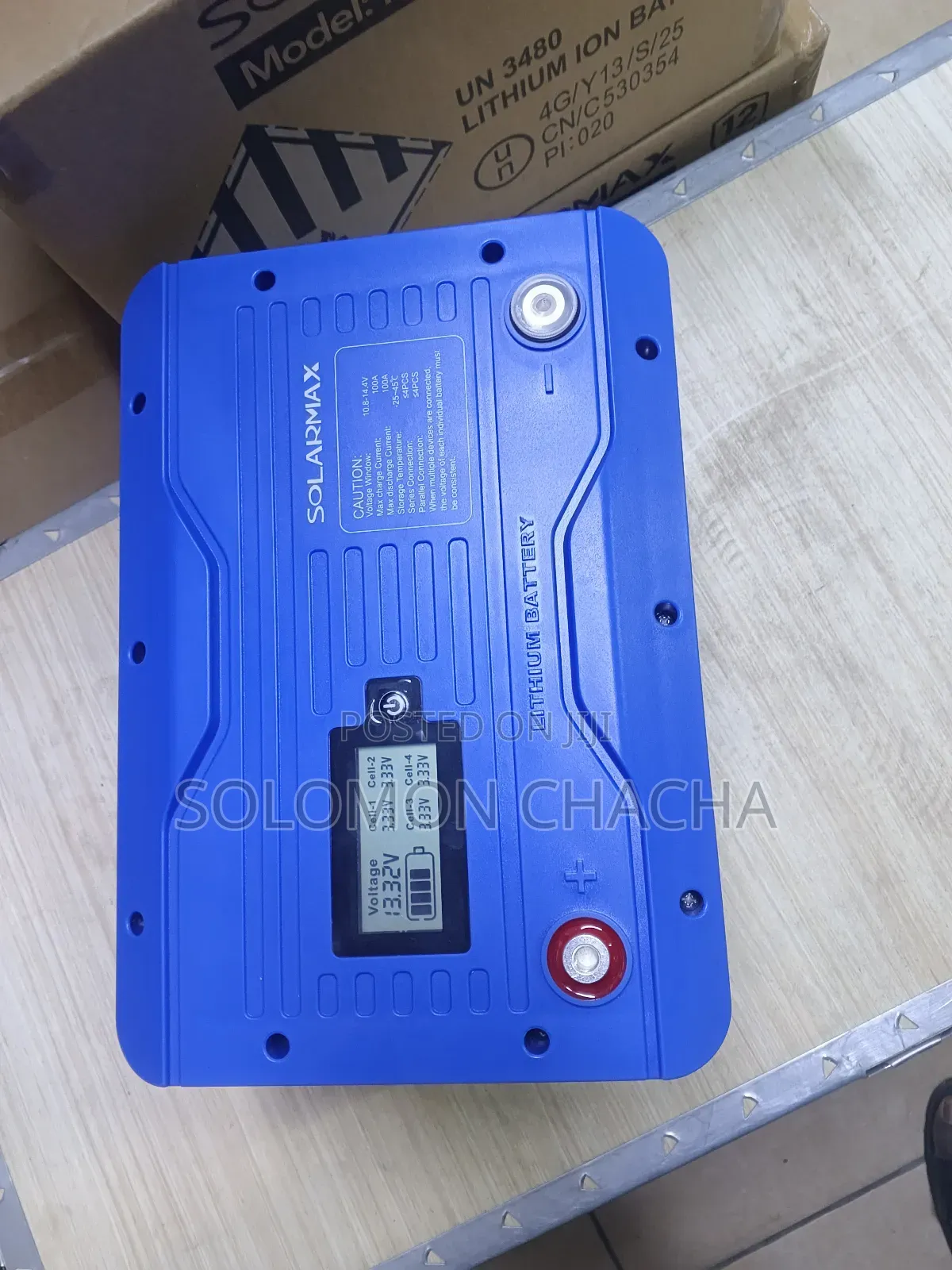 Solarmax 12.8v 100ah Lithium (Lifepo4) Battery