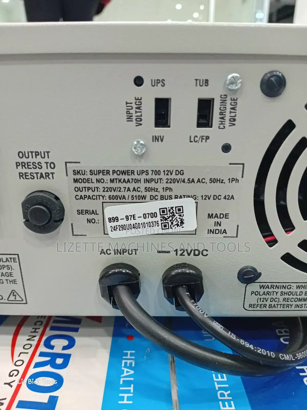 Microtek 700va Ups Inverter Charger 12v