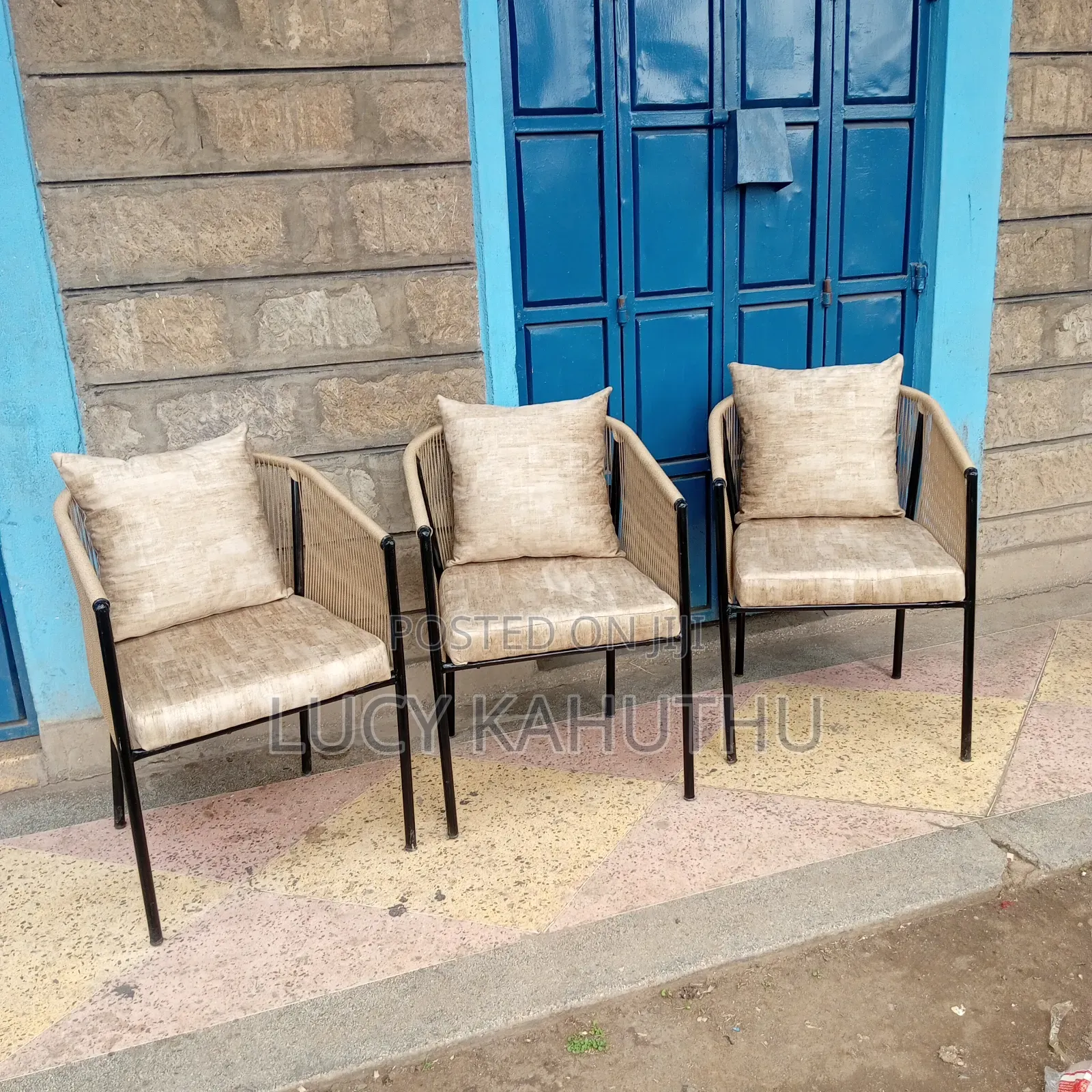 Restaurant Weaving Brown Chairs