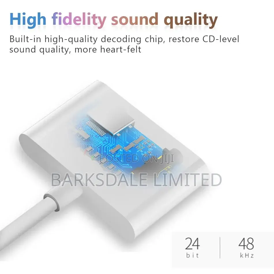 3.5mm Type-C Audio/Charge Splitter 2 in 1 Usb Otg Adapter Headphones