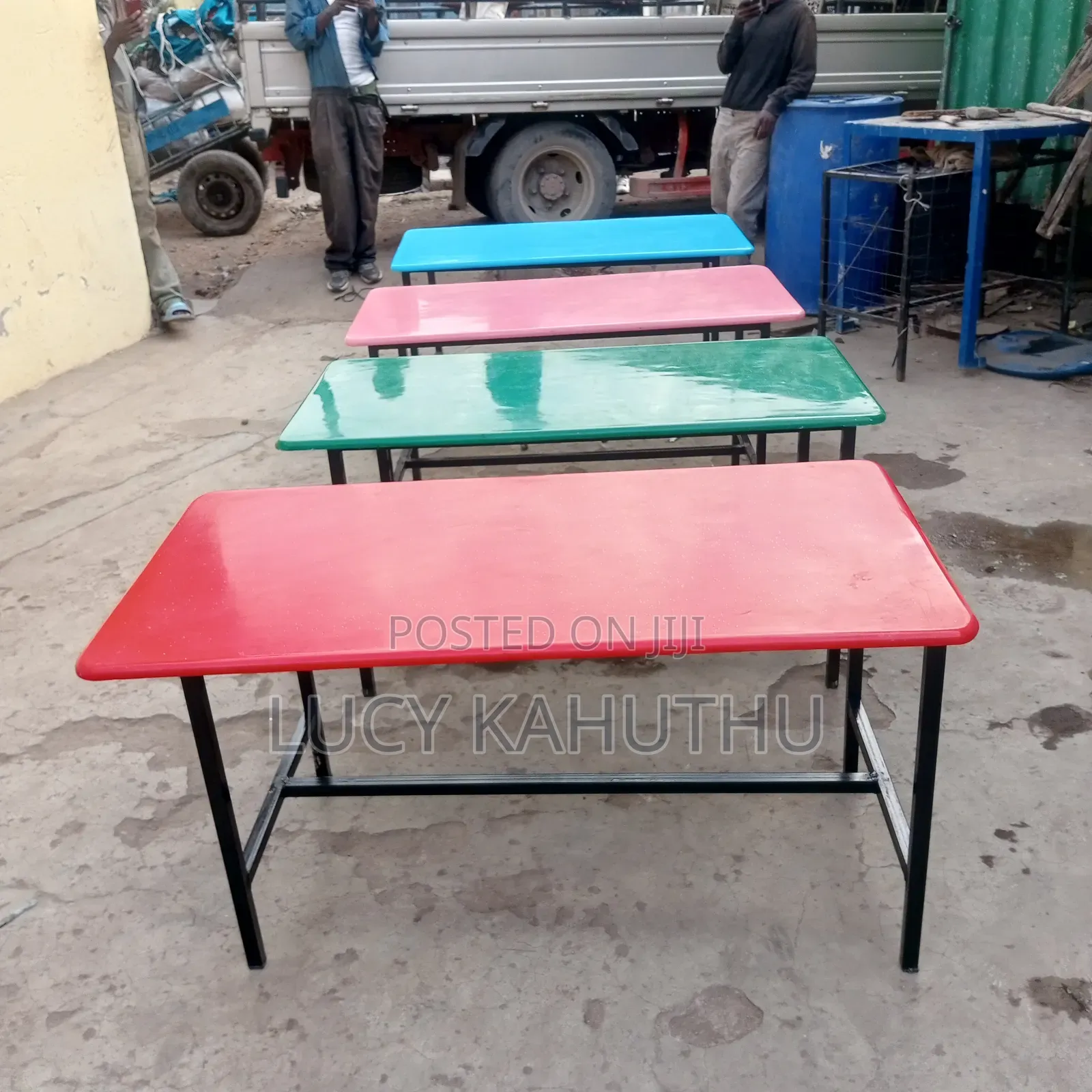 Kindergarten Table With Mixed Colors