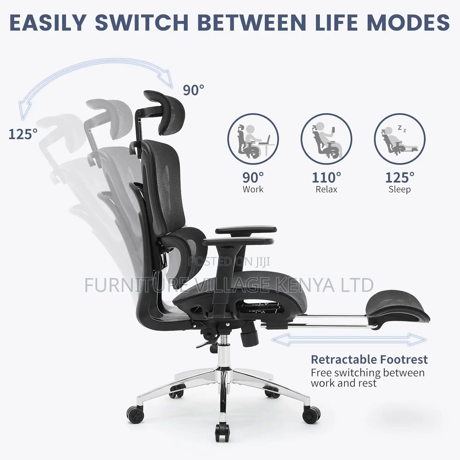 Home Ergonomic Office Chair| High Back Ergonomic Desk Chair