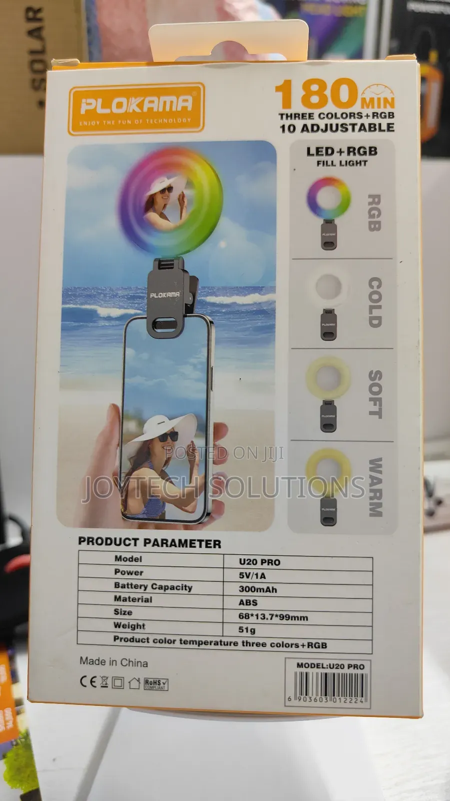 Plokama U20 Pro Led +Rgb Fill Light { 180 Min }