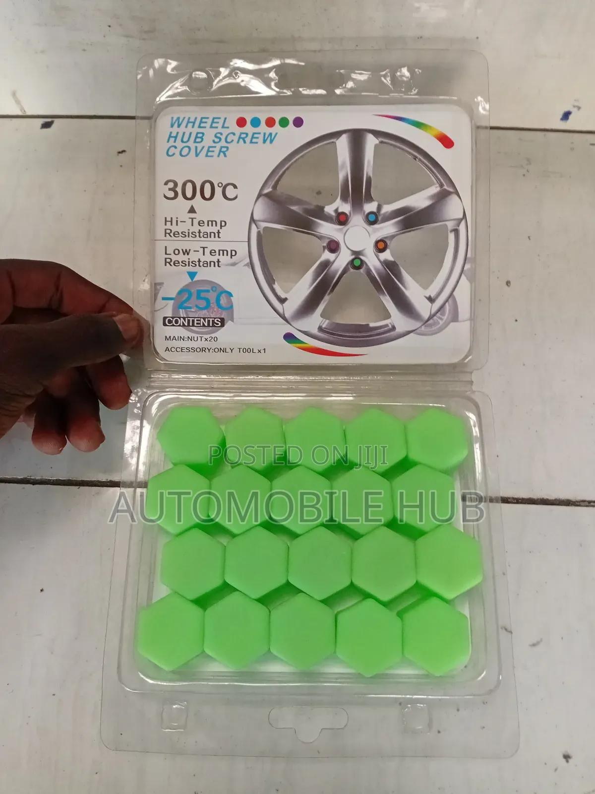 Universal Wheel Hub Screw Covers – 20 Pcs300°C Heat-Resistant Nut Caps