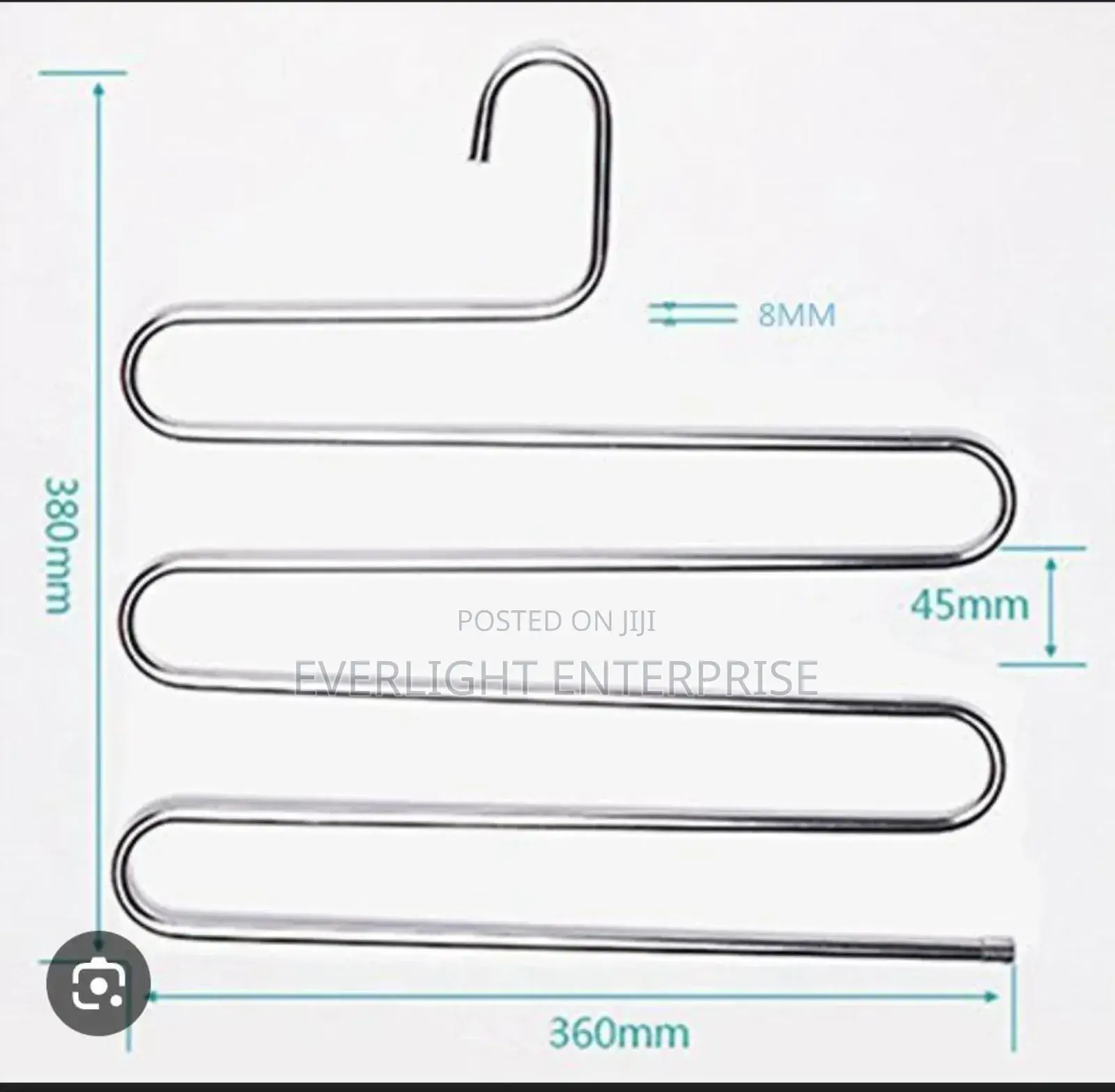 Space Saving Heavy Stainless Steel Trouser Hanger