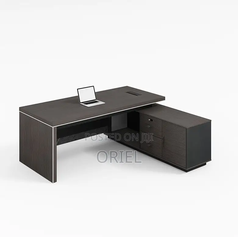 Office Desks; Wooden L-Shaped Executive Management Desk