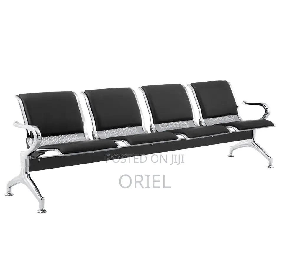 Office Benches; Sturdy 4-Link Office Waiting Room Chairs