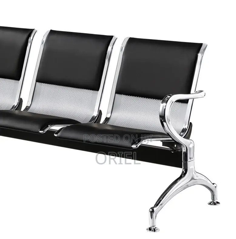 Office Benches; Sturdy 4-Link Office Waiting Room Chairs