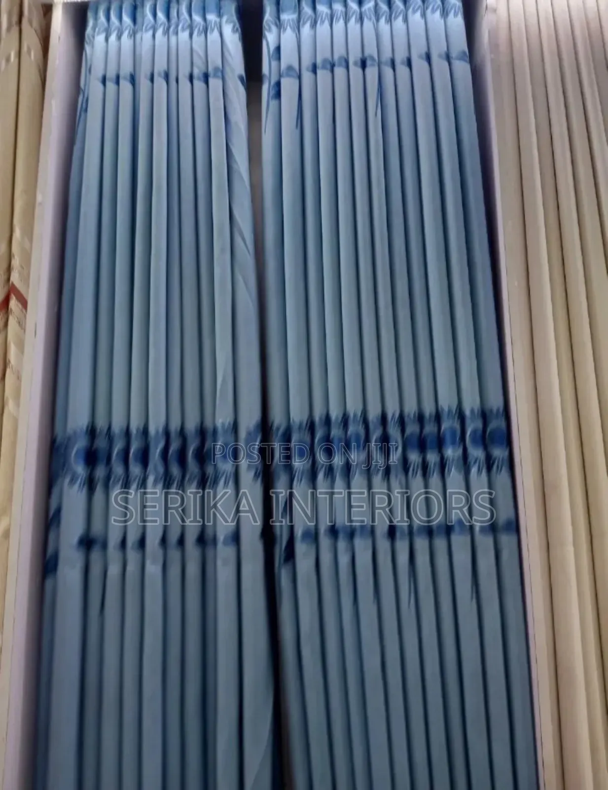 Sky Blue Curtains Quality Curtains Environmental Friendly Robert