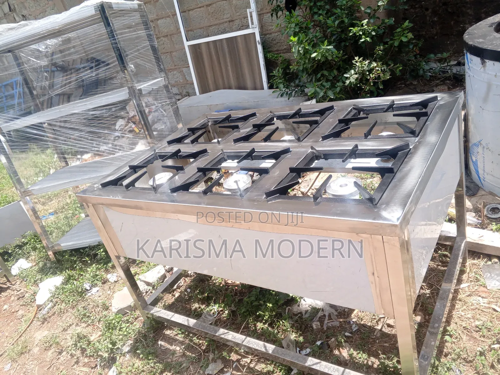 Six Burner Cooker For Stainless Steel With High Pressure Burner