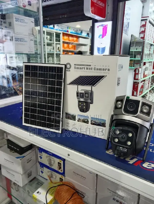 4g Solar Smart Ptz Security Camera With Panel-dual Lens Hd Outdoor Cct