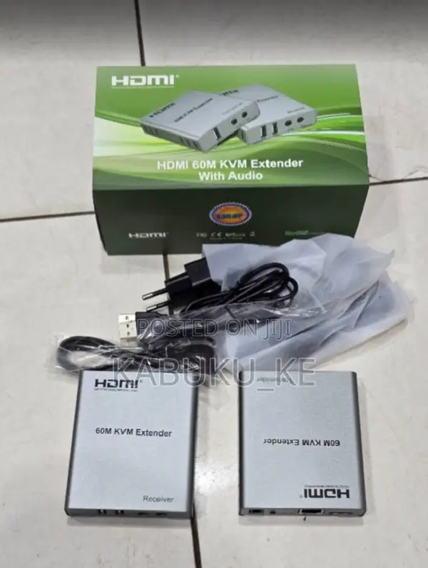 60m Usb Kvm Hdmi Extender With 1080p R/L Audio By Cat5e Cat6 Cable