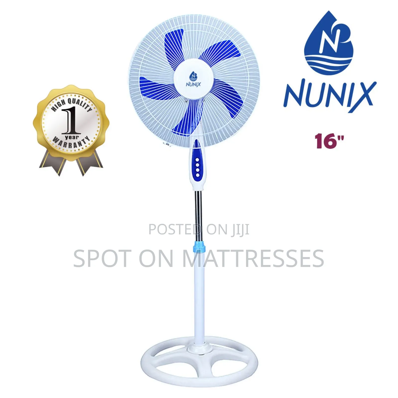 Nunix 16 Inches Free Standing Fan + Same Day Free Doorstep Delivery!!!