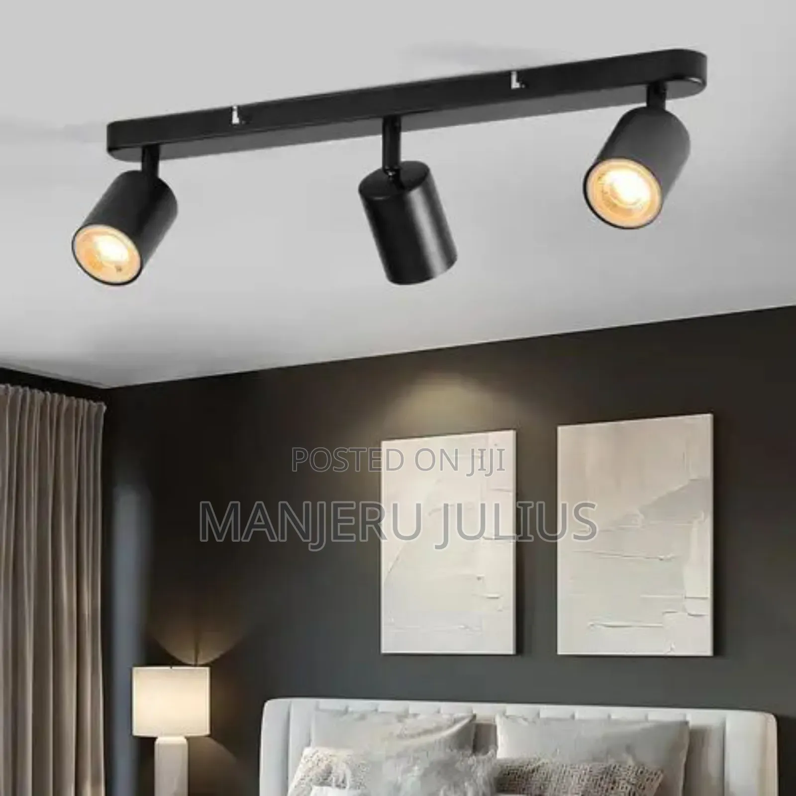 Trio Black Wall Spotlight