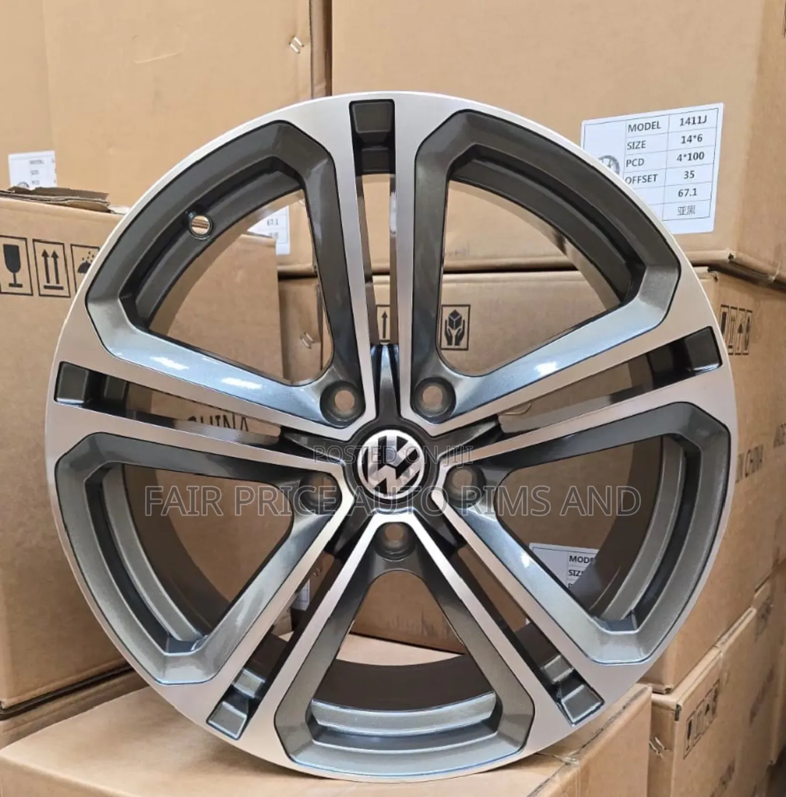 Sports Rims Size 17/5/112 For Volkswagen