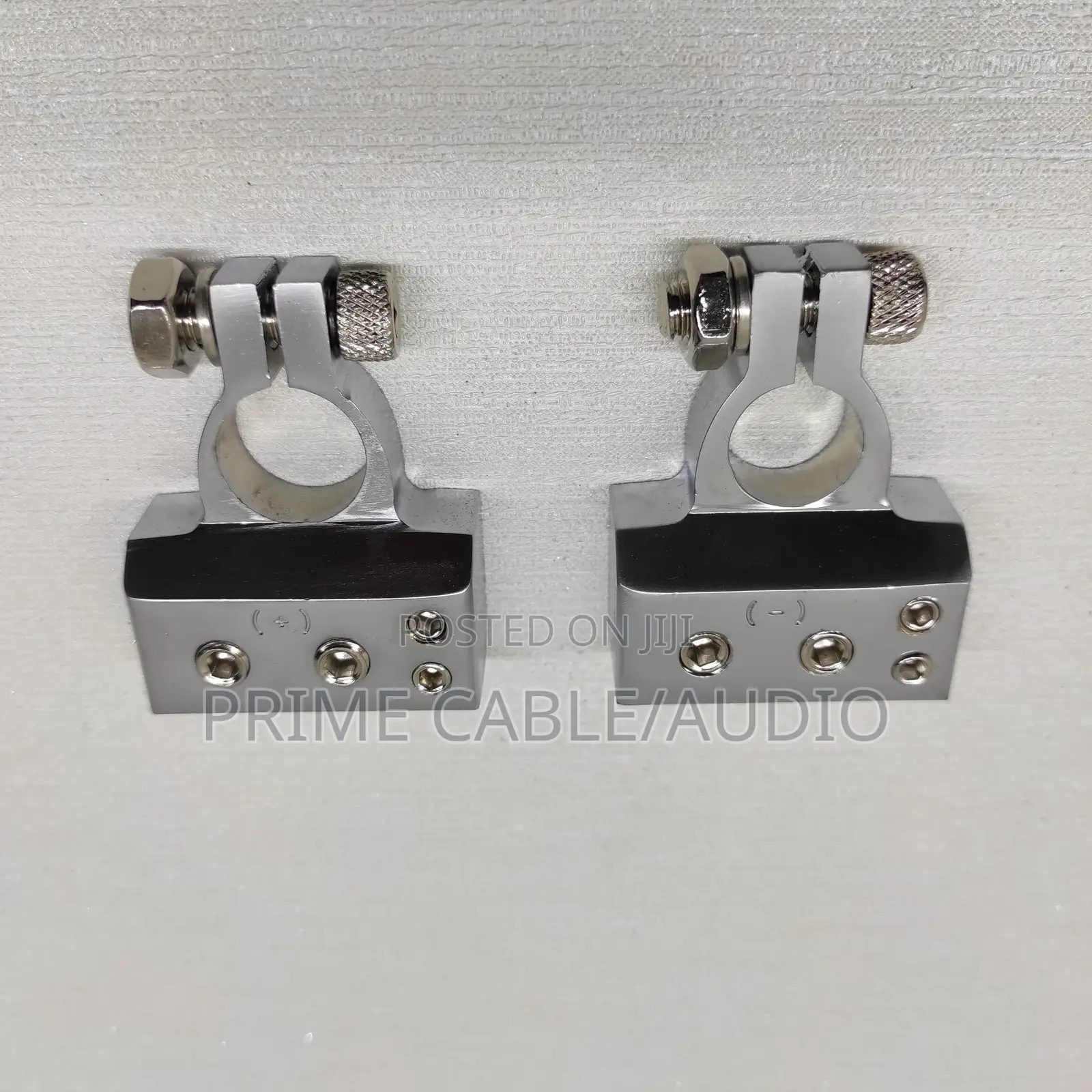 Silver-Plated Car Battery Terminal Positive Negative