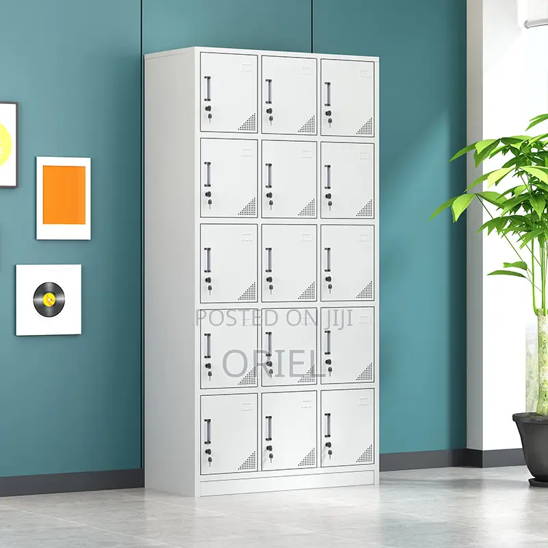 Modern Office Cabinet : 15-Door Office Locker Cabinet
