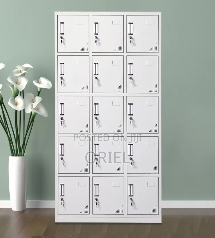Modern Office Cabinet : 15-Door Office Locker Cabinet