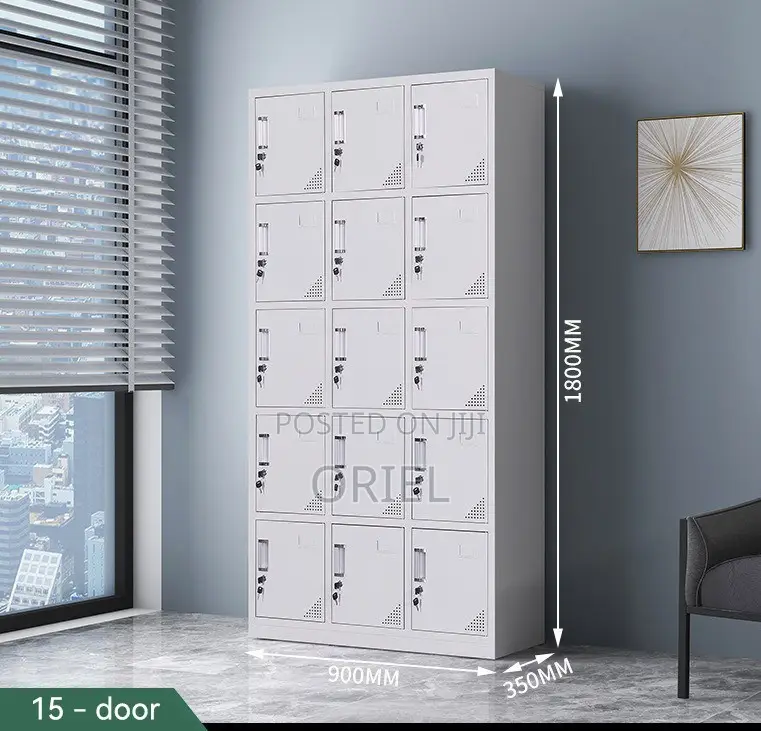Modern Office Cabinet : 15-Door Office Locker Cabinet