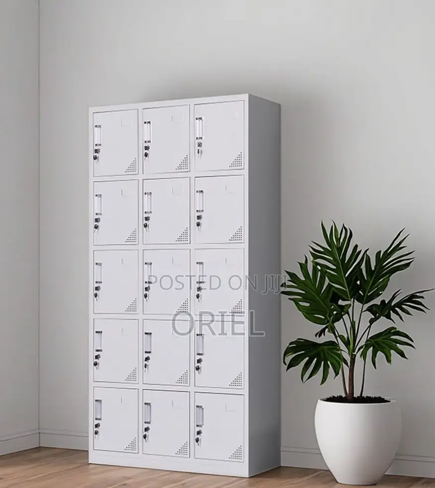 Modern Office Cabinet : 15-Door Office Locker Cabinet