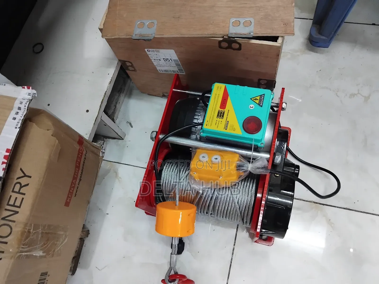 Industrial 1ton Electric Winding Hoist With Remote Control