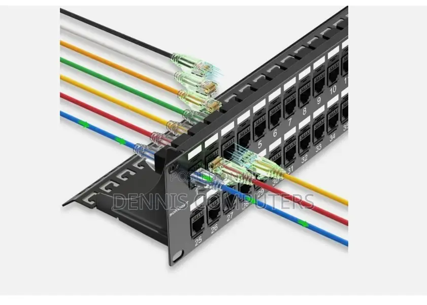 Siemon Z6as-PNL-U48k Zmax 48 Port 6a Shielded Patch Panel 1 RMS Black